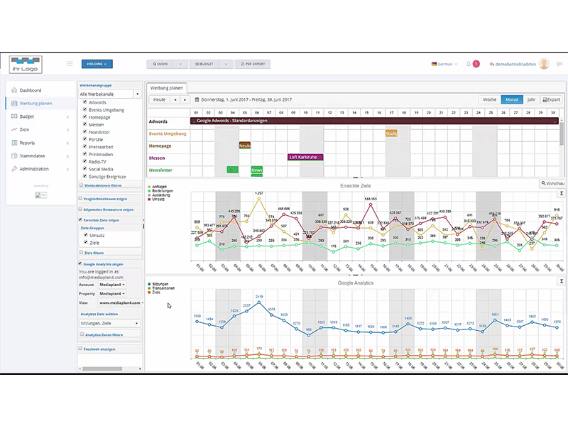 mediaplan4 - google analytics integration